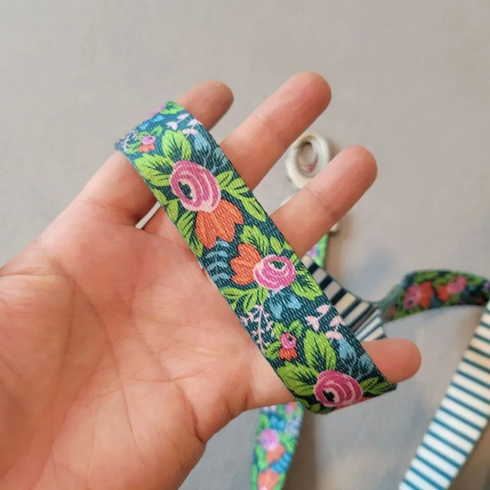 Coastal Sublime Dog Leash 6 / 1.8M Floral & Striped Design Heavy Duty Clip